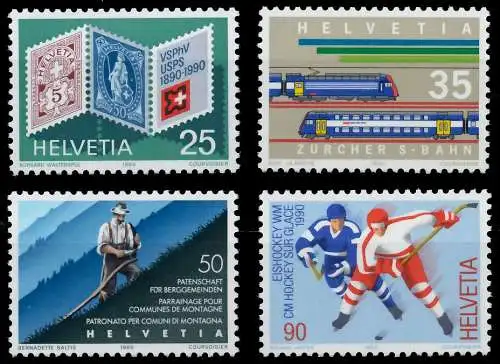 SCHWEIZ 1990 Nr 1409-1412 postfrisch S2D9F92