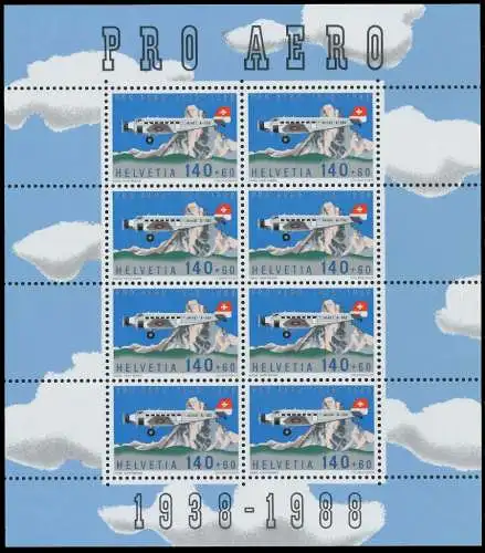 SCHWEIZ BLOCK KLEINBOGEN 1980-1989 Nr 1369 postfrisch K S2DA002