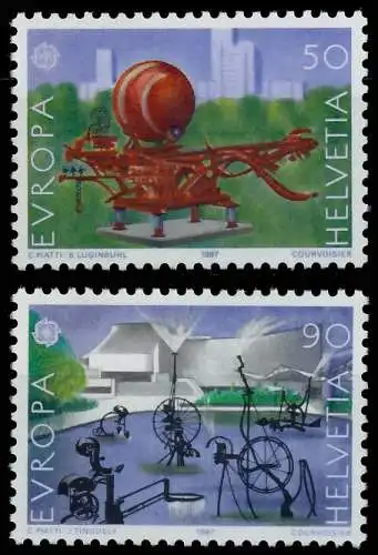 SCHWEIZ 1987 Nr 1349-1350 postfrisch S2DA06A