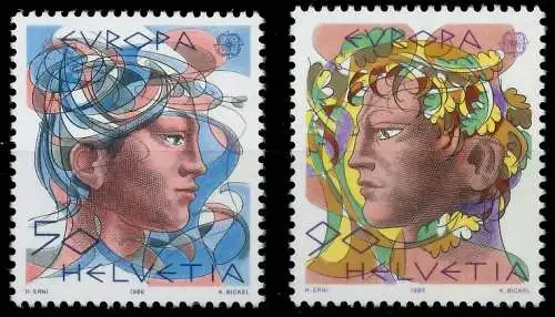 SCHWEIZ 1986 Nr 1315-1316 postfrisch S2DA09A