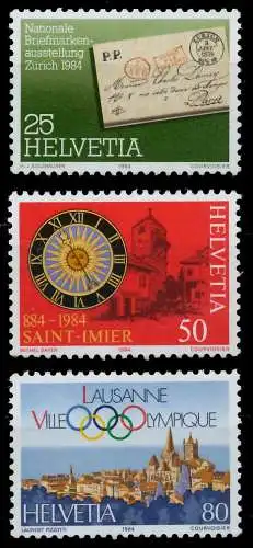 SCHWEIZ 1984 Nr 1267-1269 postfrisch S2DA156