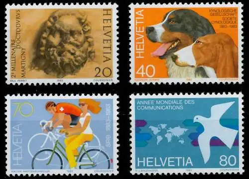 SCHWEIZ 1983 Nr 1256-1259 postfrisch S2DA176