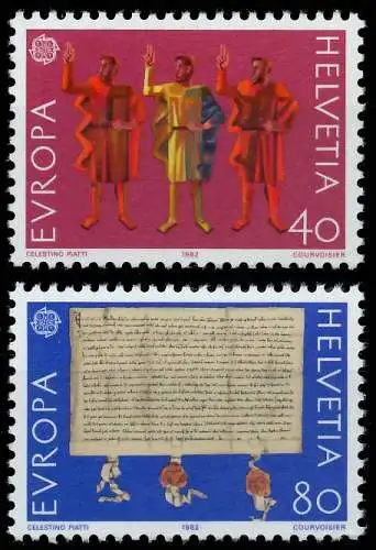 SCHWEIZ 1982 Nr 1221-1222 postfrisch S2DA1AA