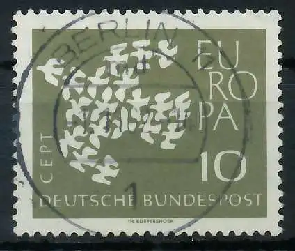 BRD BUND 1961 Nr 367y zentrisch gestempelt 69B4FA