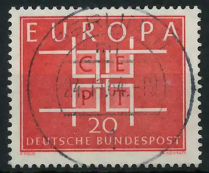 BRD BUND 1963 Nr 407 zentrisch gestempelt 69B582