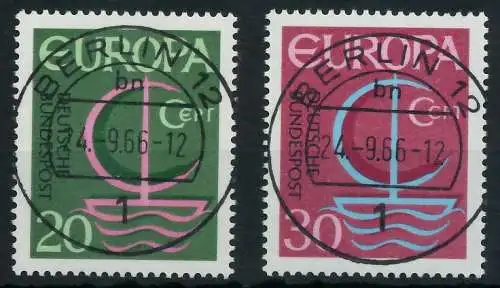 BRD BUND 1966 Nr 519-520 zentrisch gestempelt 69B642