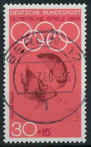 BRD BUND 1968 Nr 564 zentrisch gestempelt 69B702