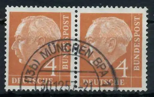 BRD BUND DS HEUSS 1 Nr 178xv gestempelt WAAGR PAAR 69B82E