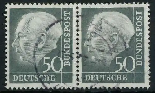 BRD BUND DS HEUSS 1 Nr 189xv gestempelt WAAGR PAAR 69B876