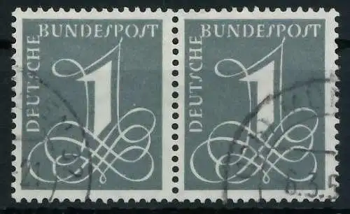 BRD BUND 1955 Nr 226xv gestempelt WAAGR PAAR 69B99A