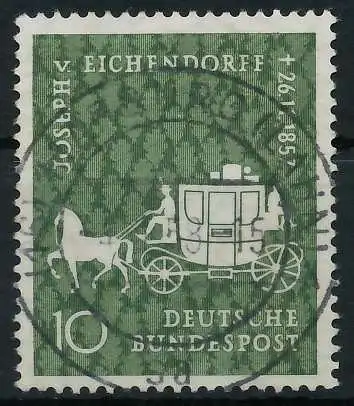 BRD BUND 1957 Nr 280 zentrisch gestempelt 69BA3A
