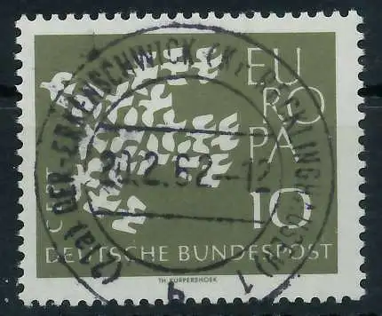 BRD BUND 1961 Nr 367y zentrisch gestempelt 69BB76