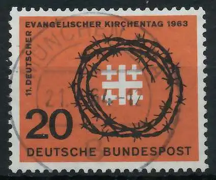 BRD BUND 1963 Nr 405 zentrisch gestempelt 6A338E