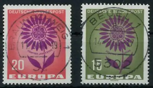 BRD BUND 1964 Nr 445-446 zentrisch gestempelt 6A33C2