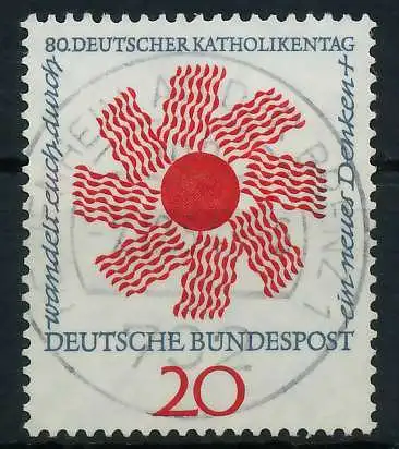 BRD BUND 1964 Nr 444 zentrisch gestempelt 6A33BE