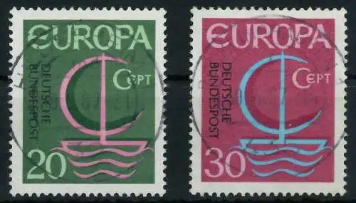 BRD BUND 1966 Nr 519-520 zentrisch gestempelt 6A3436