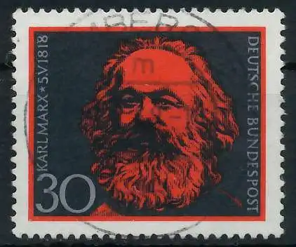 BRD BUND 1968 Nr 558 zentrisch gestempelt 6A34CE