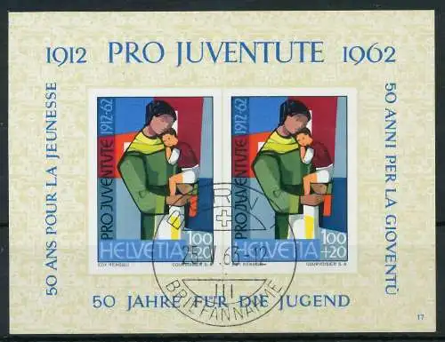 SCHWEIZ BLOCK KLEINBOGEN 1960-1969 Block 18-17 6A397E