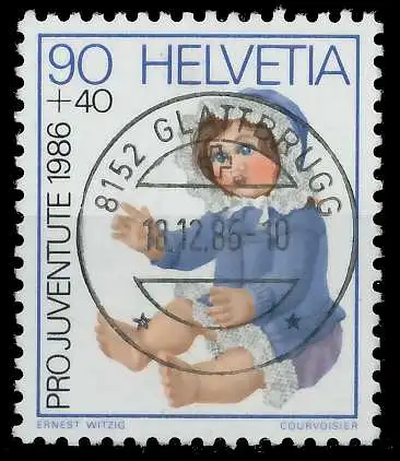 SCHWEIZ PRO JUVENTUTE Nr 1334 zentrisch gestempelt 6AA2F2