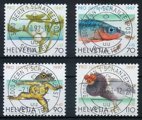 SCHWEIZ PRO JUVENTUTE Nr 1629-1632 zentrisch gestempelt 6AA346