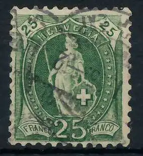 SCHWEIZ STEHENDE HELVETIA Nr 59XCb gestempelt 6AA5B6