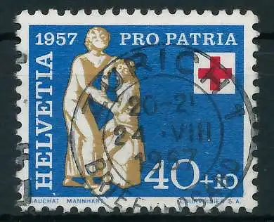 SCHWEIZ PRO PATRIA Nr 645 zentrisch gestempelt 6AA786