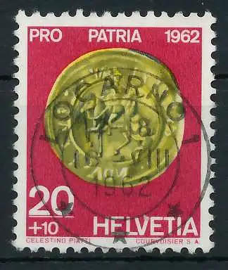 SCHWEIZ PRO PATRIA Nr 753 zentrisch gestempelt 6AA83A