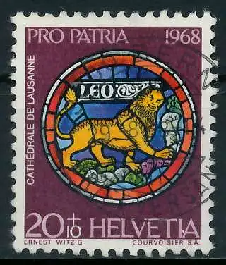 SCHWEIZ PRO PATRIA Nr 875 zentrisch gestempelt 6AA8A6