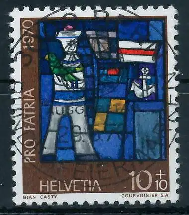 SCHWEIZ PRO PATRIA Nr 925 zentrisch gestempelt 6AA8C6