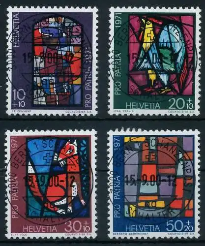 SCHWEIZ PRO PATRIA Nr 949-952 zentrisch gestempelt 6AA8DE