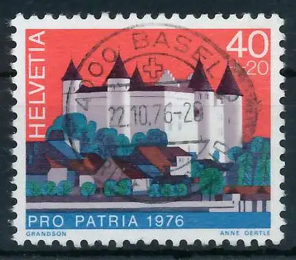 SCHWEIZ PRO PATRIA Nr 1076 zentrisch gestempelt 6AA936