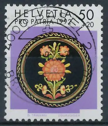 SCHWEIZ PRO PATRIA Nr 1470 zentrisch gestempelt 6B6046