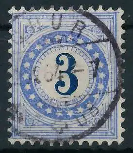 SCHWEIZ PORTOMARKEN 1878 Nr 3IINa zentrisch gestempelt 6B61DA