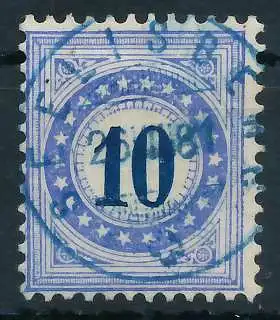 SCHWEIZ PORTOMARKEN 1878 Nr 5IIKa zentrisch gestempelt 6B61F6