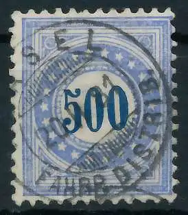 SCHWEIZ PORTOMARKEN 1878 Nr 9I Ka zentrisch gestempelt 6B6222