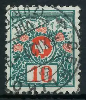 SCHWEIZ PORTOMARKEN 1910-1924 Nr 32 zentrisch gestempelt 6B623E