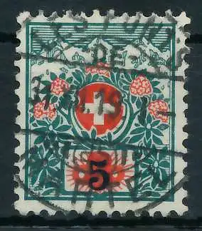 SCHWEIZ PORTOMARKEN 1910-1924 Nr 38 zentrisch gestempelt 6B6246