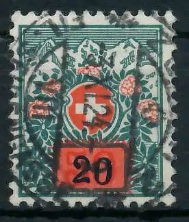 SCHWEIZ PORTOMARKEN 1910-1924 Nr 41 zentrisch gestempelt 6B6256
