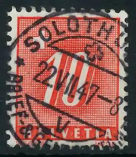SCHWEIZ PORTOMARKEN 1938 Nr 55x zentrisch gestempelt 6B6266