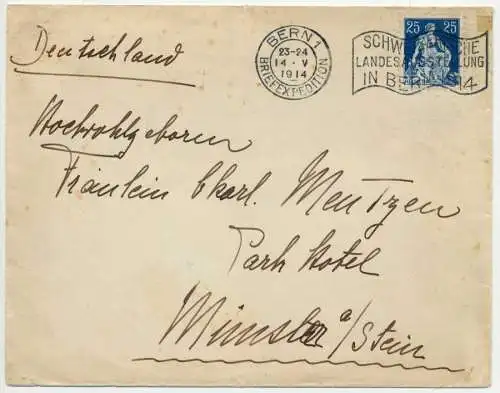 SCHWEIZ 1908 Nr 103 BRIEF EF 6B6B1A