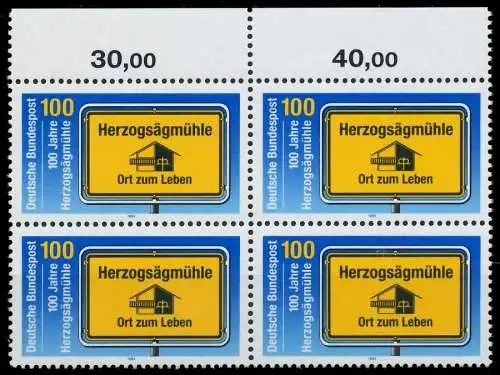 BRD 1994 Nr 1740 postfrisch VIERERBLOCK ORA 8653C6