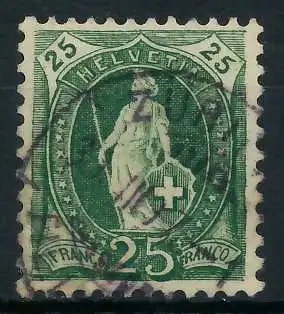 SCHWEIZ STEHENDE HELVETIA Nr 59YC gestempelt 6B62CE