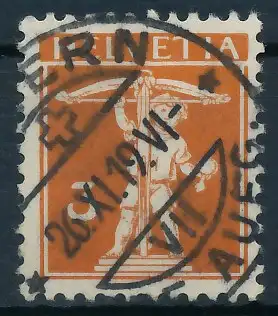 SCHWEIZ 1917 Nr 137 zentrisch gestempelt 6C2A52