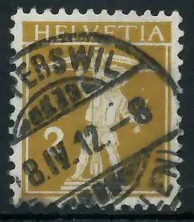 SCHWEIZ 1909 Nr 111III zentrisch gestempelt 6C2A76