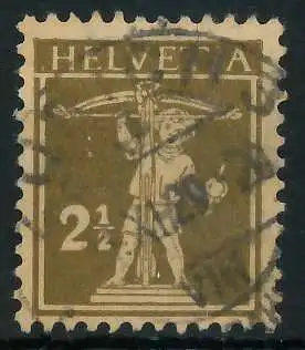 SCHWEIZ 1924 Nr 198 zentrisch gestempelt 6C2AAA