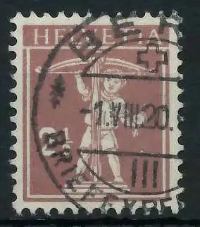 SCHWEIZ 1917 Nr 136 zentrisch gestempelt 6C2A8E
