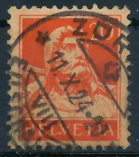 SCHWEIZ 1921 Nr 166 zentrisch gestempelt 6C2B16
