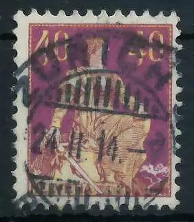 SCHWEIZ 1908 Nr 106 zentrisch gestempelt 6C2B4A
