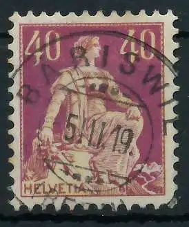 SCHWEIZ 1908 Nr 106 zentrisch gestempelt 6C2B42