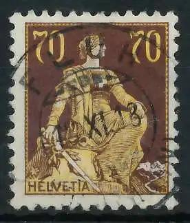 SCHWEIZ 1908 Nr 108 zentrisch gestempelt 6C2B7A